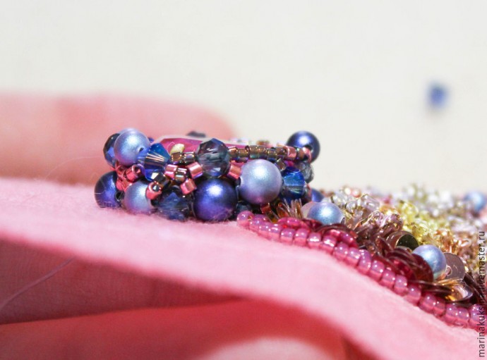 Создаем брошь жучка "Цветочник": часть 4