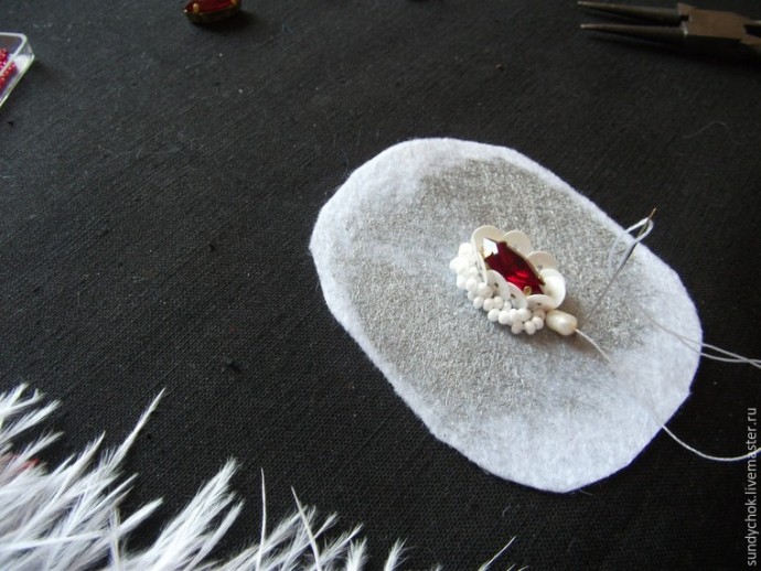 ​Создаем свадебные серьги "Мирослава": часть 2