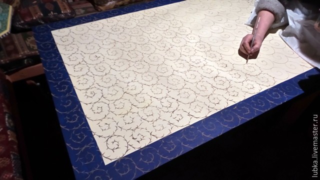 Расписываем стол восточными узорами: часть 2 Расписываем стол восточными узорами: часть 2