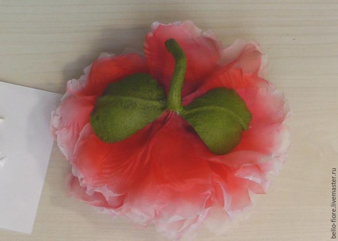 Создаем мак "Strawberry Dessert" из шелка: часть 3