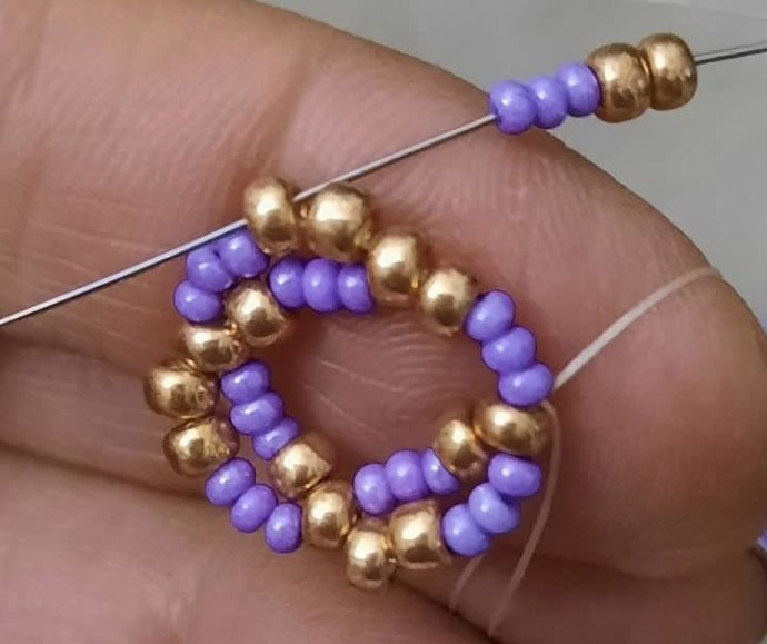 Учимся плести жгут из бисера