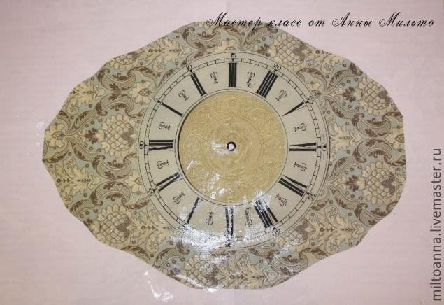 Часы в технике классического декупажа: часть 1