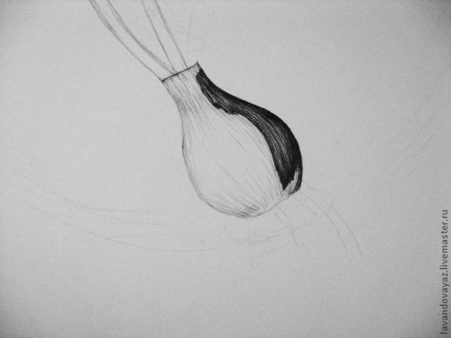 ​Рисуем изящный необычный цветок: часть 1