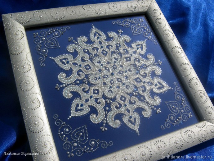 Оригинальное панно из бумажных узоров: часть 1