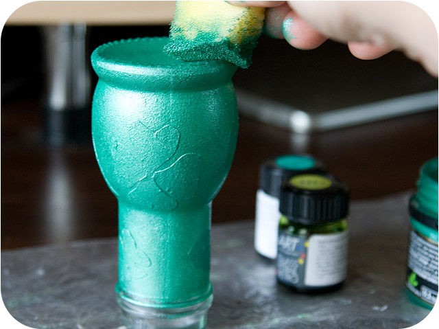 Мини-вазочка из бывшей соусницы: часть 1