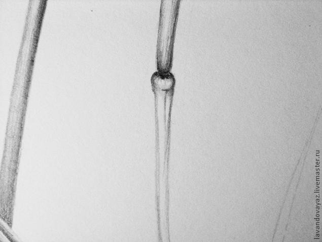 ​Рисуем изящный необычный цветок: часть 4