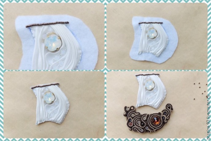 Создаем брошь "Парусник": часть 3