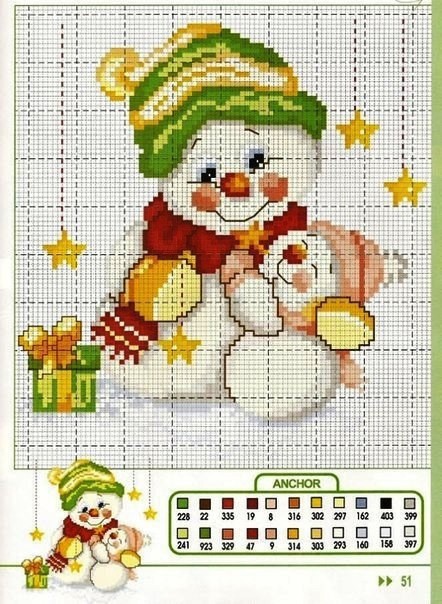 Зимние вышивки Зимние вышивки