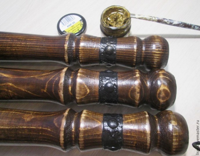 Мастерим кофейный столик с "коваными" элементами: часть 2