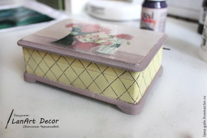 ​Шкатулка "Цветочное утро": мастер-класс, часть 2