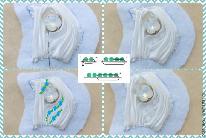 Создаем брошь "Парусник": часть 2