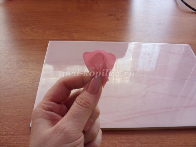 ​Цветок из шелка своими руками: часть 1