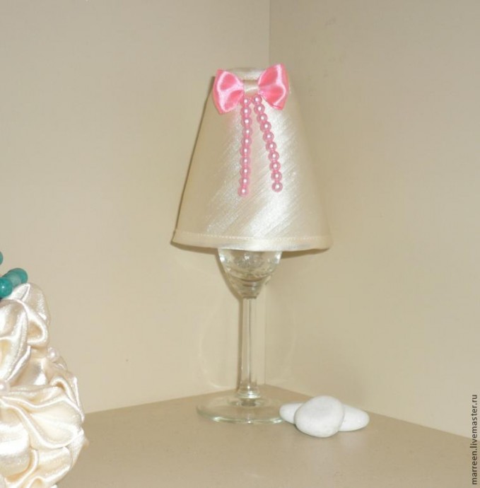 ​Делаем бокал-подсвечник