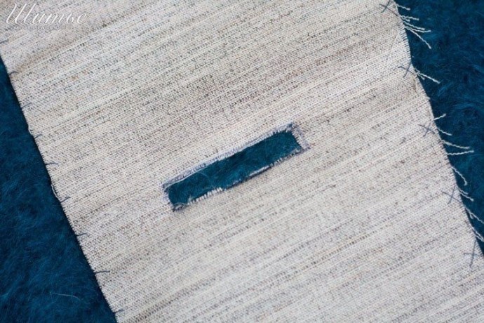 Как сделать петлю для пуговицы "в рамку"