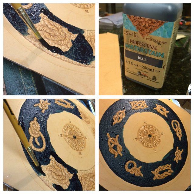 Создаем настенные часы из кожи