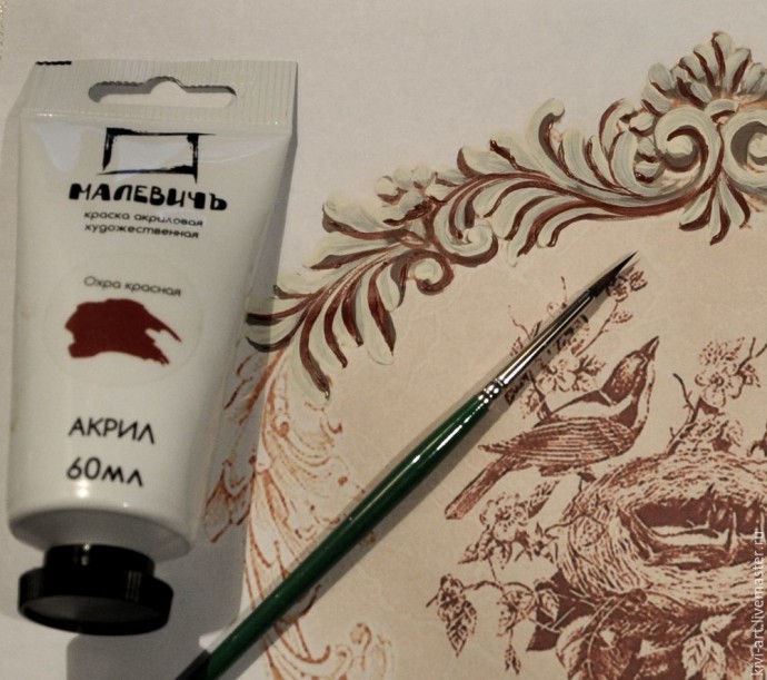 Декорируем чайную коробку "В старом шале": часть 2