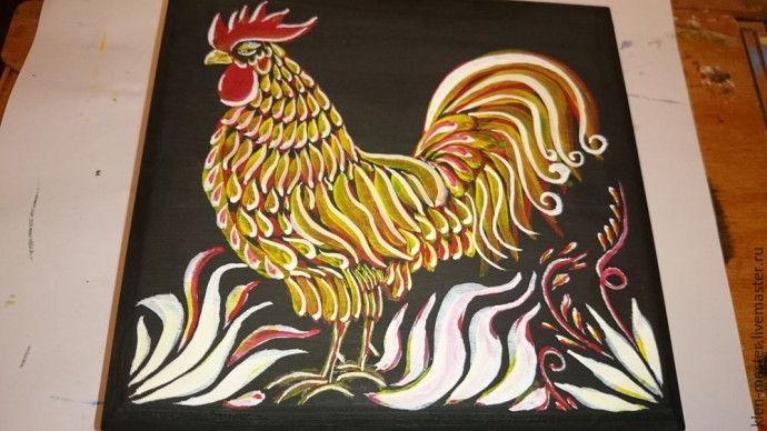 Расписываем шкатулку в свободном стиле