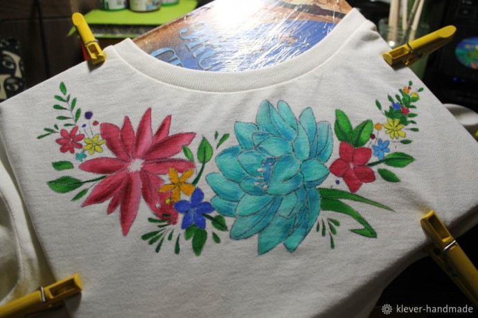 Расписываем одежду красками по ткани: часть 3