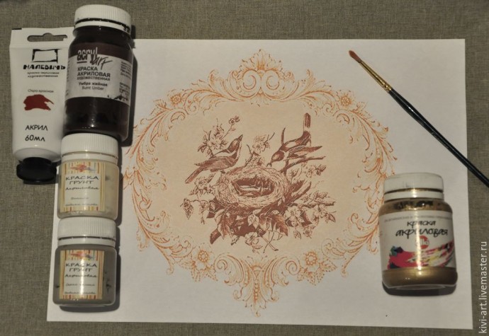 Декорируем чайную коробку "В старом шале": часть 2