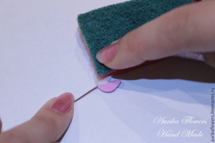 Как сделать люпин из иранского фоамирана: часть 2