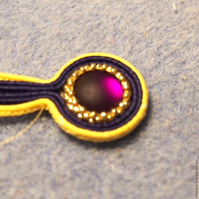 Делаем сережки в технике сутажной вышивки Делаем сережки в технике сутажной вышивки