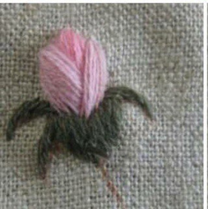 Вышиваем прекрасную розу