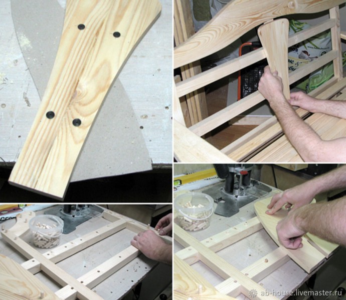 Мастерим дачную скамью "Полевая ромашка": часть 3