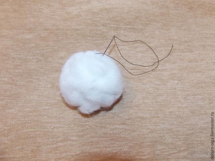 Позитивный пёс Шарик, выполненный в технике сухого и мокрого валяния: часть 1