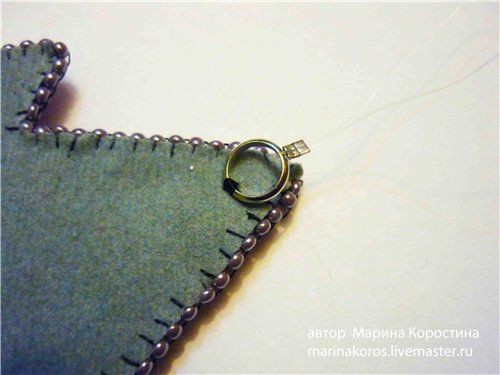 Вышиваем бисером цветок колье "Весенняя Рапсодия": часть 3