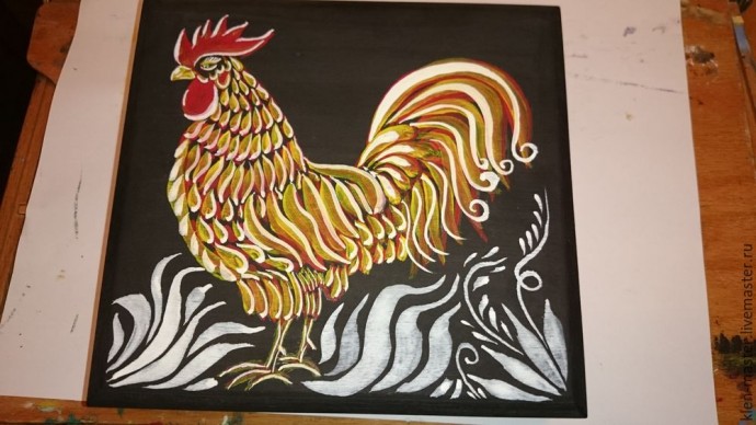 Расписываем шкатулку в свободном стиле