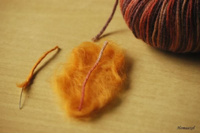 ​Мастер-класс по осенним листьям в технике валяния: часть 1