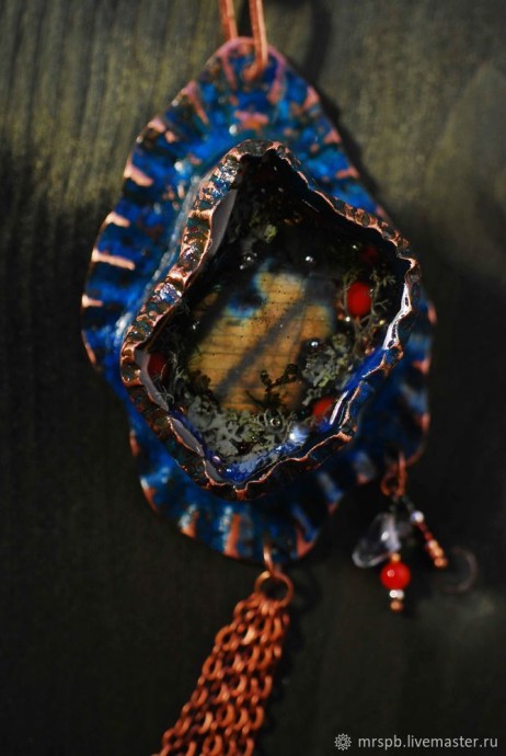 ​Делаем кулон из меди с заливкой ювелирной смолой: часть 3