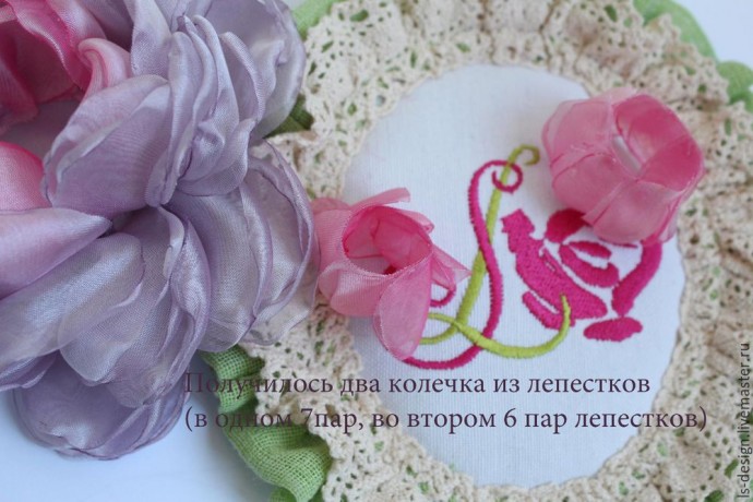 Мастер-класс: создаем нежный "Пион из вуали": часть 3