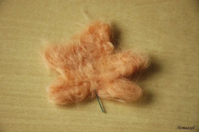 ​Мастер-класс по осенним листьям в технике валяния: часть 2