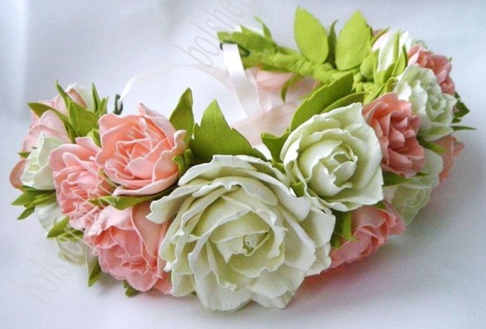 ​Ободки с цветами из фоамирана