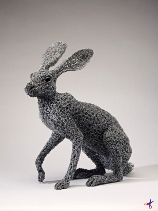 Скульптуры животных из проволоки