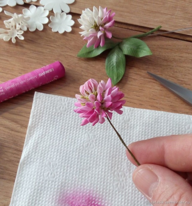 ​Изготавливаем клевер из фоамирана: часть 2