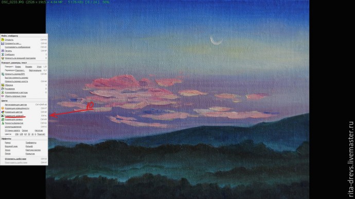 Простая обработка картины в программе FastStone Простая обработка картины в программе FastStone