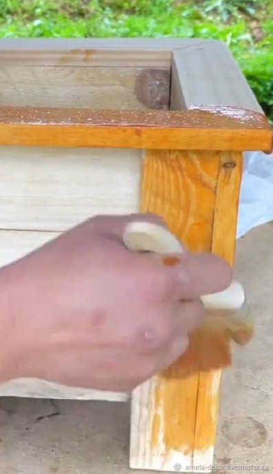Как сделать деревянное кашпо своими руками