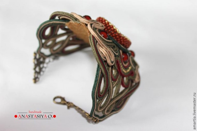Создание шикарного сутажного браслета с агатом: часть 5