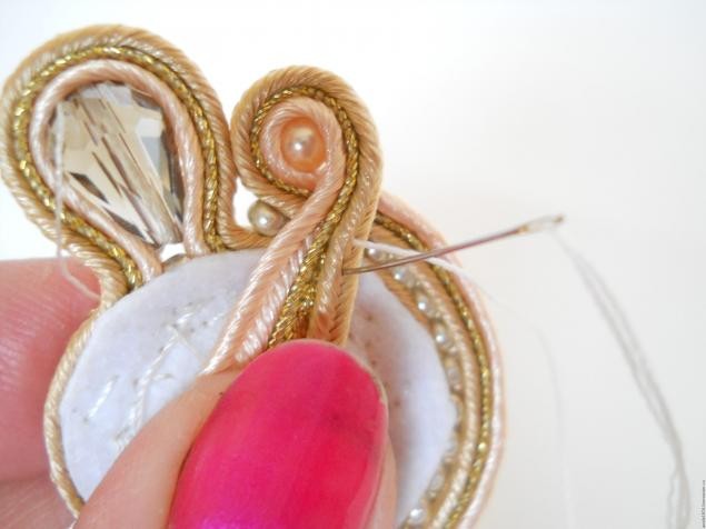 ​Мастер-класс по сутажу "Сутажные серьги Винтаж": часть 6