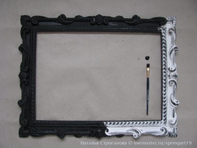 Рама для зеркала: золочение и старение рамы, часть 1
