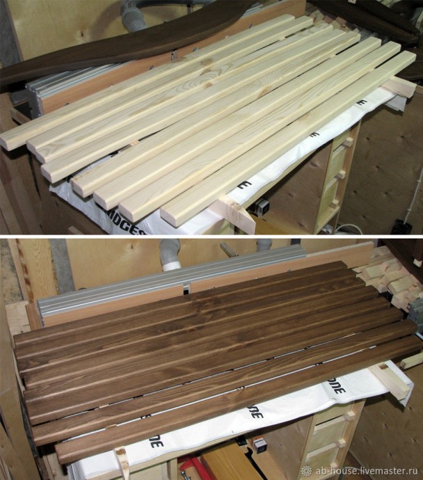 Мастерим дачную скамью "Полевая ромашка": часть 4