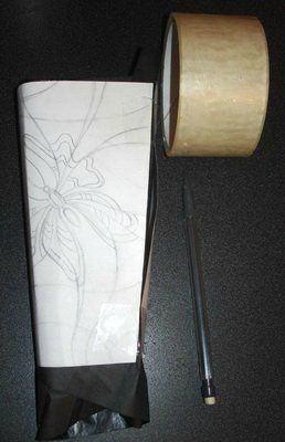 Расписываем стеклянную вазу: часть 1