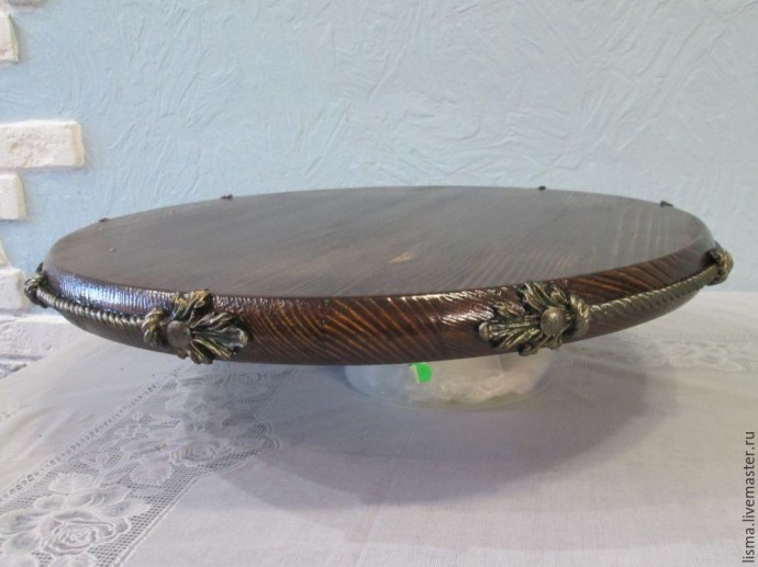 ​Мастерим кофейный столик с "коваными" элементами: часть 3