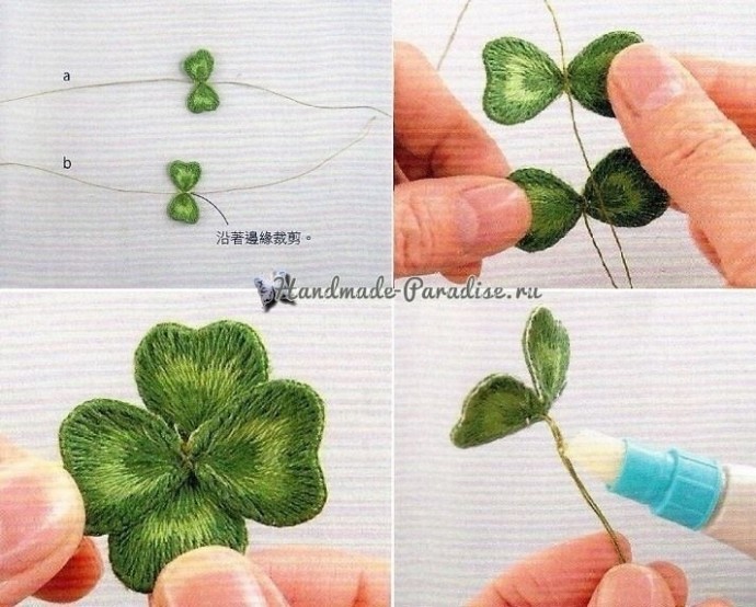 Цветущий клевер и Божья коровка