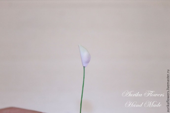 Как сделать люпин из иранского фоамирана: часть 4