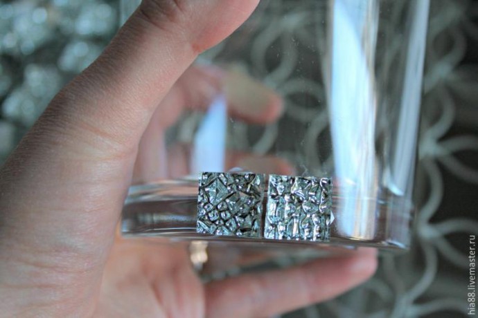 ​Декорируем стеклянные подсвечники мозаикой: часть 1