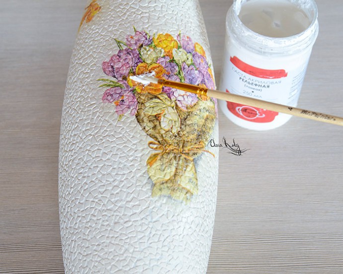 ​Декорируем вазу "Крокусы": часть 2