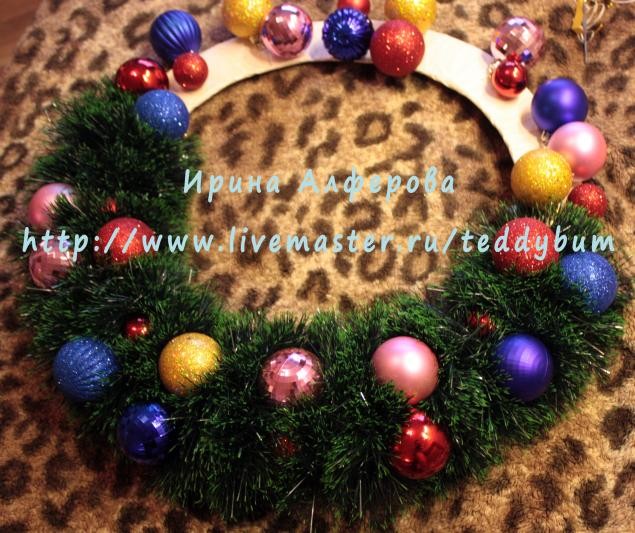 Мастер-класс по изготовлению новогоднего веночка с бантиками Мастер-класс по изготовлению новогоднего веночка с бантиками